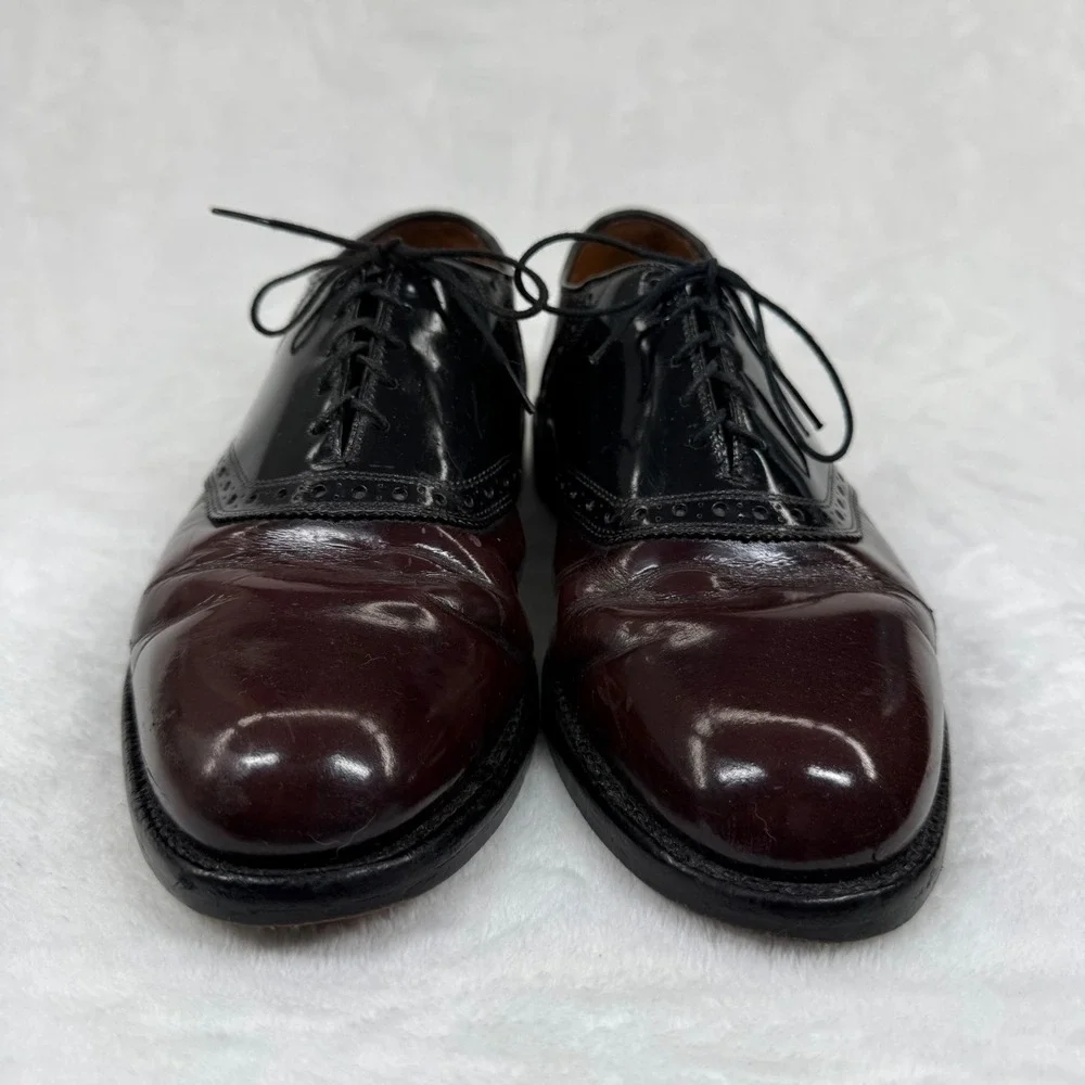 Allen Edmonds Polo Shell Cordovan Spectator‎ Wingtip Oxford Shoes Burgundy 7